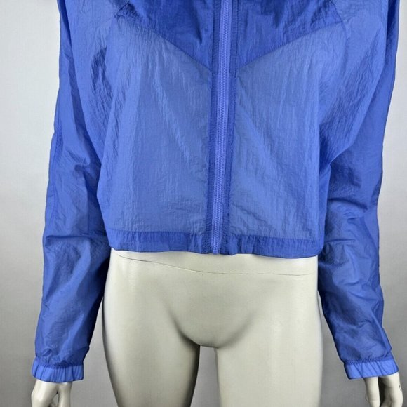 Balance Athletica Atomic Xenon Jacket Women S Cropped Purple Hooded Windbreaker - Picture 7 of 15